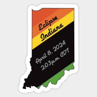 Eclipse Indiana Sticker